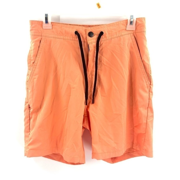 Trunks Ltd Mens Size Small Swim Trunks Shorts Tropical Light Orange - Picture 1 of 9
